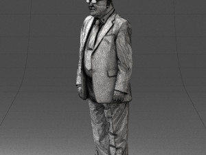 man in a silver suit 0371 3D 모델