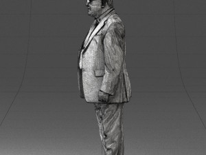 man in a silver suit 0371 3D 모델