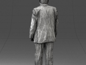 man in a silver suit 0371 3D 모델