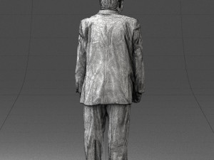 man in a silver suit 0371 3D 모델