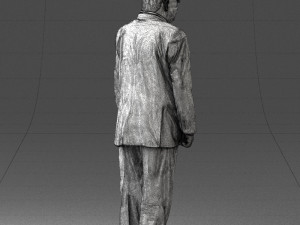 man in a silver suit 0371 3D 모델