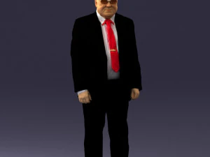 सिल्वर सूट में आदमी 0371 3डी प्रिंट तैयार 3D प्रिंट मॉडल