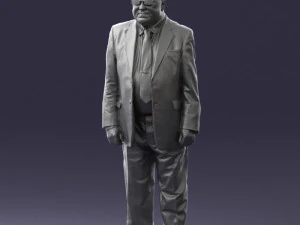man in a silver suit 0371 3d print ready 3D Print Model