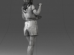 girl in white short dress 0369 3d print ready 3D 프린트 모델