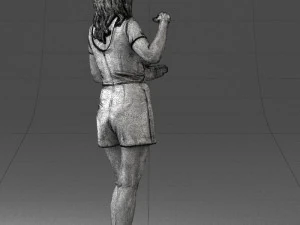 girl in white short dress 0369 3d print ready 3D Print Model