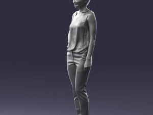 woman in red suit 0365 3D Model