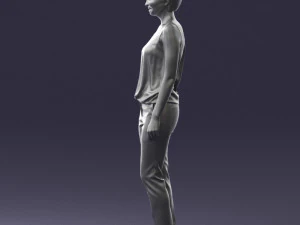 woman in red suit 0365 3D Model