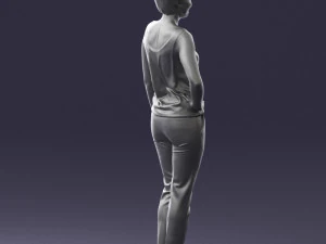 woman in red suit 0365 3D Model