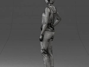 woman in red suit 0365 3D Model