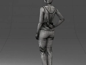 woman in red suit 0365 3D Model