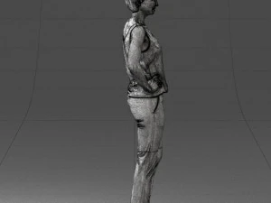 woman in red suit 0365 3D Model