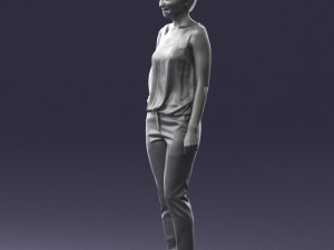 woman in red suit 0365 3d print ready 3D प्रिंट मॉडल