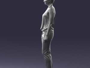 woman in red suit 0365 3d print ready 3D प्रिंट मॉडल