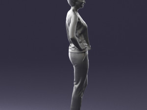 woman in red suit 0365 3d print ready 3D प्रिंट मॉडल