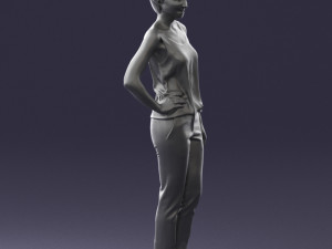 woman in red suit 0365 3d print ready 3D प्रिंट मॉडल