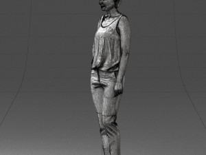 woman in red suit 0365 3d print ready 3D प्रिंट मॉडल