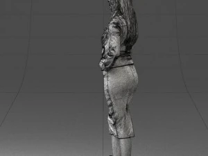 fashion woman in grey skirt 0364 3d print ready 3D Print Model