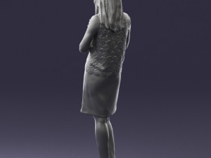 young blonde in prey pose 0361 3d print ready 3D 打印模型