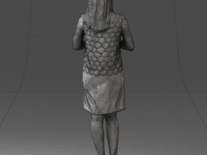 young blonde in prey pose 0361 3d print ready 3D 打印模型