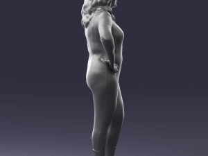 woman in black dress 0355 3d print ready 3D Print Model