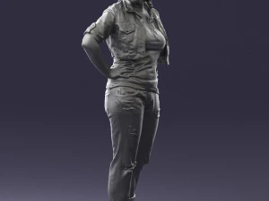 wonan in jeans dress 0353 3d print ready 3D Print Model
