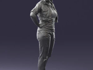 wonan in jeans dress 0353 3d print ready 3D Print Model