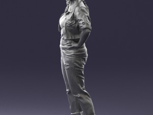 wonan in jeans dress 0353 3d print ready 3D-Druckmodell