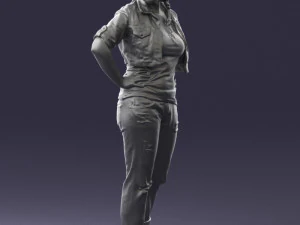 wonan in jeans dress 0353 3d print ready 3D Print Model