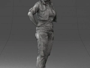wonan in jeans dress 0353 3d print ready 3D Print Model