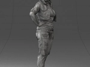 wonan in jeans dress 0353 3d print ready 3D Print Model