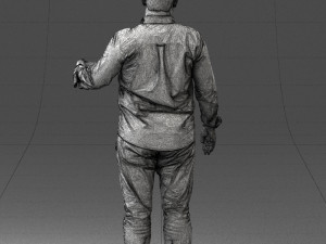 man in blue shirt 0368 3D Model