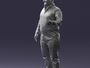 man in blue shirt 0368 3d print ready 3Dプリントモデル