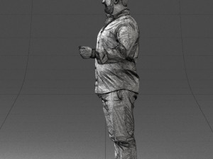 man in blue shirt 0368 3d print ready 3Dプリントモデル