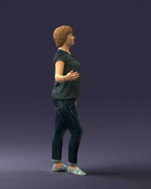 Women's Short Jeans - Free 3D models