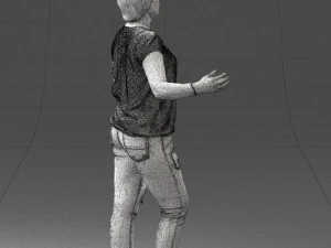 woman in jeans with short hair 0367 3d print ready 3D Print Model