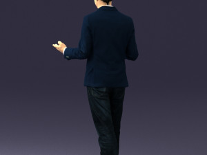 man in blue suit 0358 3d print ready 3D 프린트 모델