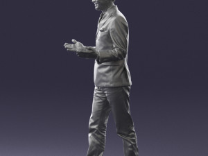 man in blue suit 0358 3d print ready 3D 프린트 모델
