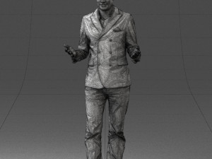 man in blue suit 0358 3d print ready 3D 프린트 모델