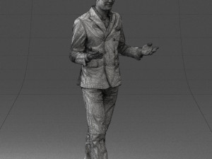 man in blue suit 0358 3d print ready 3D 프린트 모델