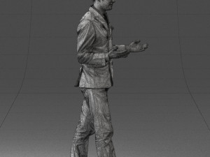 man in blue suit 0358 3d print ready 3D 프린트 모델
