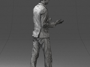 man in blue suit 0358 3d print ready 3D 프린트 모델