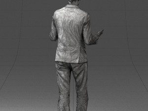 man in blue suit 0358 3d print ready 3D 프린트 모델