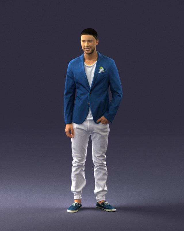 main in blue jacket 0357 3d print ready Modèles 3D en vedette .c4d .max .obj .3ds .fbx .stl .blend 