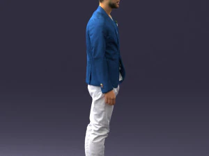 main in blue jacket 0357 3d print ready 3D Print Model