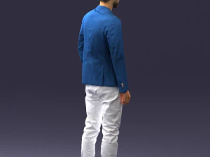 main in blue jacket 0357 3d print ready 3D Print Model