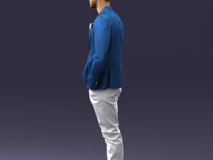 main in blue jacket 0357 3d print ready 3D Print Model