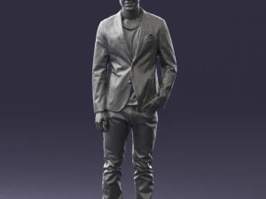 main in blue jacket 0357 3d print ready 3D Print Model