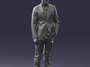 main in blue jacket 0357 3d print ready 3D Print Model