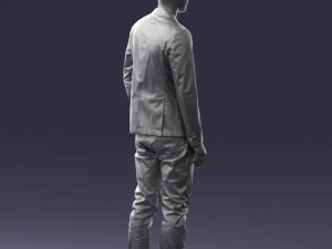 main in blue jacket 0357 3d print ready 3D Print Model