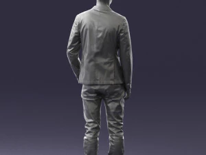 main in blue jacket 0357 3d print ready 3D Print Model
